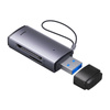 Baseus Lite Series adapter SD / TF USB card reader gray (WKQX060013)