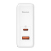 Baseus GaN5 Pro szybka uniwersalna ładowarka sieciowa GaN USB Typ C / USB 100W PD3.0, QC4.0+, AFC biały (CCGP090202)