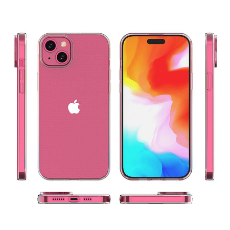 iPhone 15 Plus case from the Ultra Clear series in transparent color