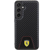 Oryginalne Etui FERRARI hardcase Carbon Stitched Bottom FEHCS24MN3PUK do Samsung Galaxy  S24 Plus Czarny