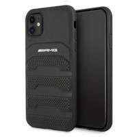 AMG AMHCN61GSEBK iPhone 11 6,1" czarny/black hardcase Leather Debossed Lines