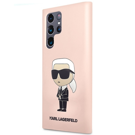 Karl Lagerfeld Silicone NFT Ikonik - Etui Samsung Galaxy S23 Ultra (różowy)