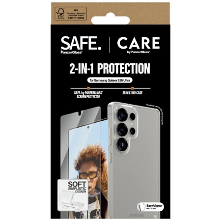 CARE by PanzerGlass Fashion 2in1 Case+Glass protection set for Samsung Galaxy S25 Ultra