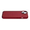 iCarer Case Leather genuine leather case cover for iPhone 14 Plus red (MagSafe compatible)