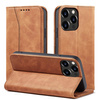 Magnet Fancy Case Case for iPhone 13 Pro Max Pouch Card Wallet Card Holder Brown