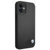 Etui BMW BMHCP12SRCDPK iPhone 12 mini 5,4" czarny/black hardcase Leather Deboss