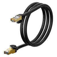 Baseus Speed Seven High Speed RJ45 Netzwerkkabel 10Gbps 1m Schwarz (WKJS010101)