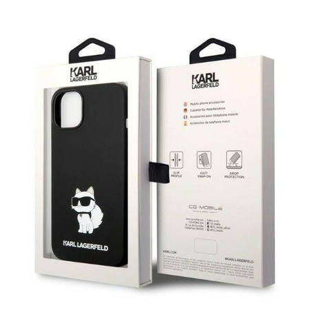 Karl Lagerfeld Silicone NFT Choupette - Etui iPhone 14 Plus (czarny)