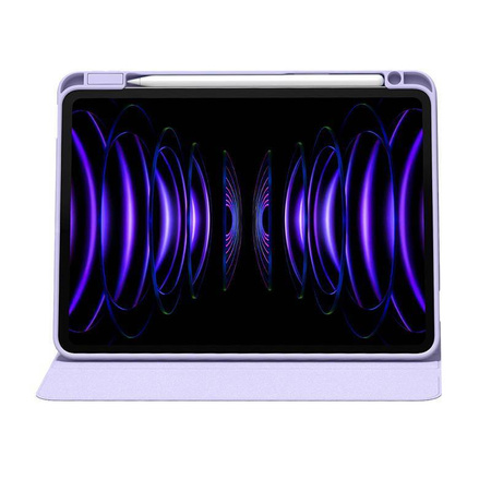 Magnetyczne Etui ochronne do Ipad Pro 12.9 Baseus Minimalist (fioletowy)