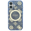 Original Case IPHONE 16 Guess Hardcase IML Peony On 4G Background MagSafe (GUHMP16SH4PYEEB) blue