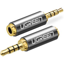 UGREEN 20501 Adapter 2.5 mm micro jack male to 3.5 mm mini jack female (gray)