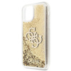 Original Case IPHONE 11 Guess Hardcase 4G Big Liquid Glitter (GUHCN61LG4GGO) gold