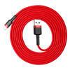 Baseus Cafule Cable - Kabel połączeniowy USB do Lightning, 1.5 A, 2 m (czerwony)