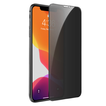 Borofone Hartowane szkło BF7 Diamond Armor Full Screen Anti-spy do Iphone XS Max/11 Pro Max - 10 sztuk