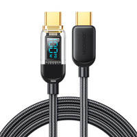 Joyroom kabel USB C – USB C 100W do szybkiego ładowania i transferu danych 1,2 m czarny (S-CC100A4)