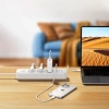 Ugreen CD286 Verlängerungskabel 3x AC 2x USB-A 1x USB-C 30W mit Schalter - Weiß