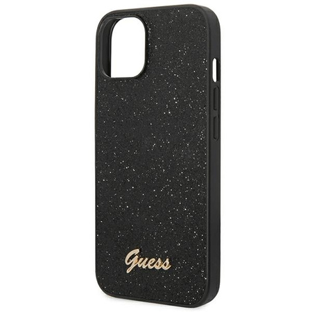 Guess GUHCP14MHGGSHK iPhone 14 Plus 6.7 &quot;black / black hard case Glitter Script