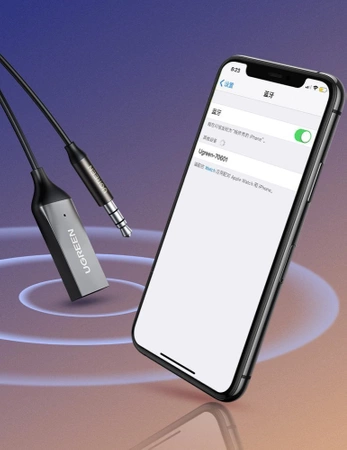 Ugreen Bluetooth 5.3 Audioempfänger USB-Kabel Audioadapter AUX-Buchse schwarz (70601 CM309)