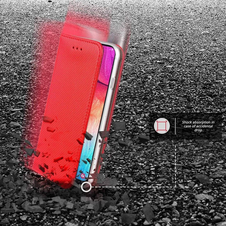 Etui HUAWEI Y5P portfel z klapką Flip Magnet czerwone