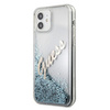 Guess GUHCP12SGLVSBL iPhone 12 mini 5,4" niebieski/blue hardcase Glitter Vintage Script