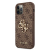 Guess GUHCP12M4GMGBR iPhone 12/12 Pro 6,1" brązowy/brown hardcase 4G Big Metal Logo