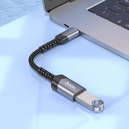 HOCO adapter Typ C (męski) do USB (żeński) 3.0 UA24 czarna