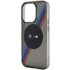 Hülle BMW BMHMP14LHDTK iPhone 14 Pro 6.1&quot; grau/grau Tricolor Stripes MagSafe