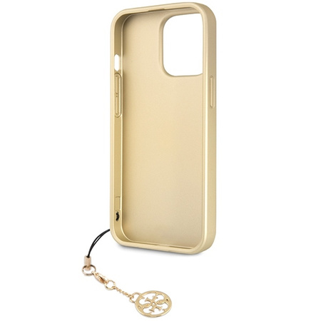 Guess GUHCP14LGF4GGR iPhone 14 Pro 6,1&quot; grau/graues Hardcase 4G Charms Collection