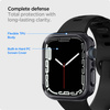 Spigen Ultra Hybrid case for Apple Watch 7 / 8 / 9 (41 mm) - transparent gray