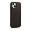 iCarer Case Leather genuine leather case for iPhone 14 Plus braun (WMI14220703-BN) (MagSafe compatible)