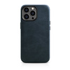 iCarer Oil Wax Premium Leather Case iPhone 14 Pro Max Magnetic Leather Case with MagSafe Dark Blue (WMI14220704-BU)