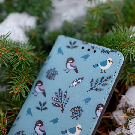 Etui Smart Trendy Winter Birds do iPhone 7 / 8 / SE 2020 / SE 2022