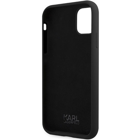 Karl Lagerfeld KLHCN61SKSVGK iPhone 11 / Xr 6.1&quot; black/black hardcase Silicone Signature