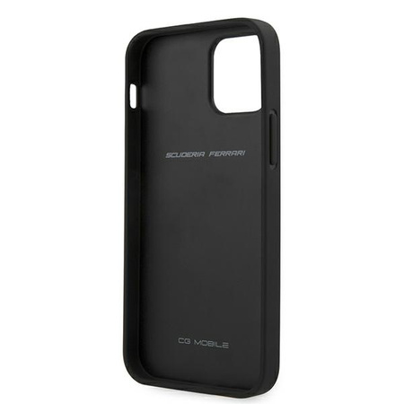 Ferrari FESPEHCP12LBK iPhone 12 6,7" Pro Max czarny/black hardcase On Track Perforated