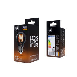 Żarówka LED Filament E27 A60 4W 230V 2000K 250lm SF dymiona Forever Light