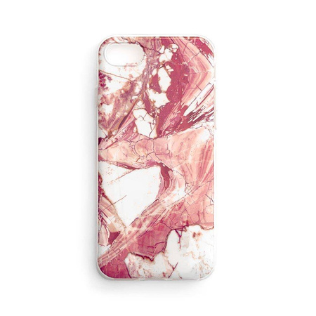 Wozinsky Marble żelowe etui pokrowiec marmur Xiaomi Mi Note10 Lite różowy