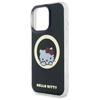 Original Handyhülle IPHONE 16 PRO MAX Hello Kitty Hardcase IML Sweet Kitty MagSafe (HKHMP16XHSWKK) schwarz