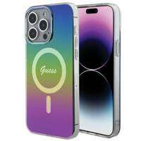 Etui Guess IML Iridescent MagSafe na iPhone 15 Pro - czarne