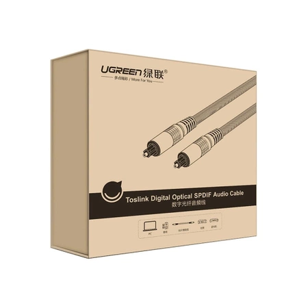 Ugreen AV108 10540 optical Toslink/SPDIF cable 2m - gray