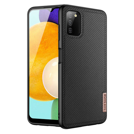 Dux Ducis Fino etui pokrowiec pokryty nylonowym materiałem Samsung Galaxy A03s czarny