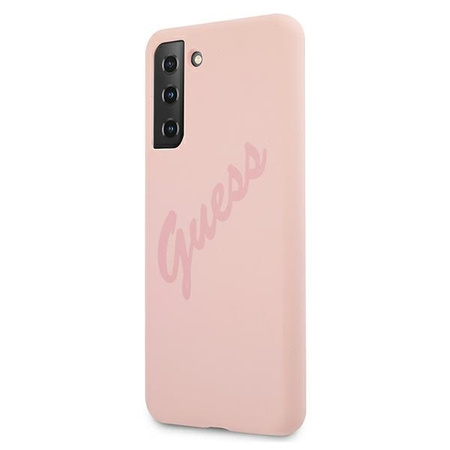 Guess GUHCS21MLSVSPI S21+ G996 różowy/pink hardcase Script Vintage