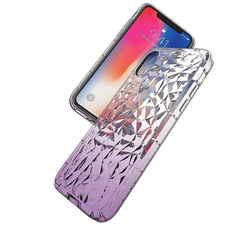 Etui Diamond Ombre Lg K10 2018 fioletowe