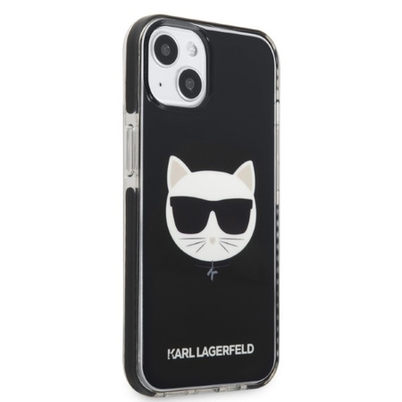 Original Case IPHONE 13 MINI Karl Lagerfeld Hardcase Choupette Head black