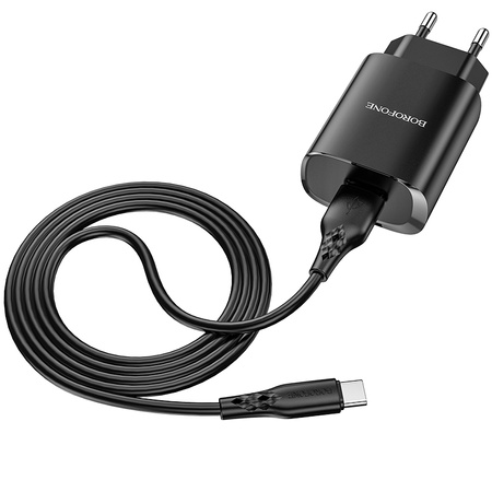 Borofone Ładowarka sieciowa BN1 Innovative - USB - 2,1A z kablem USB na Typ C czarna