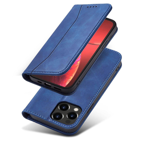 Magnet Fancy Case Case for iPhone 13 Pro Pouch Card Wallet Card Stand Blue