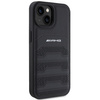 Etui AMG Leather Debossed Lines do iPhone 15 Plus - czarne