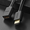 Ugreen kabel przewód adapter przejściówka przedłużacz HDMI (żeński) - HDMI (męski) 4K 10,2 Gbps 340 Mhz audio ethernet 0,5 m czarny (HD107 10140)