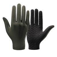 Rockbros Breathable Full Finger Cycling Gloves, Size: XXL - Green