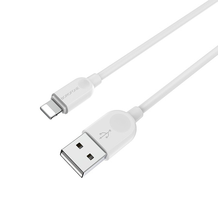 Borofone Kabel BX14 LinkJet - USB na Lightning - 2,4A 1 metr biały