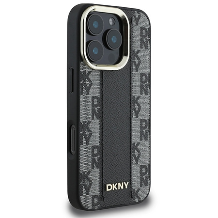 DKNY DKHMP16LPCPVSLK iPhone 16 Pro 6.3" czarny/black hardcase Checkered Pattern Magsafe